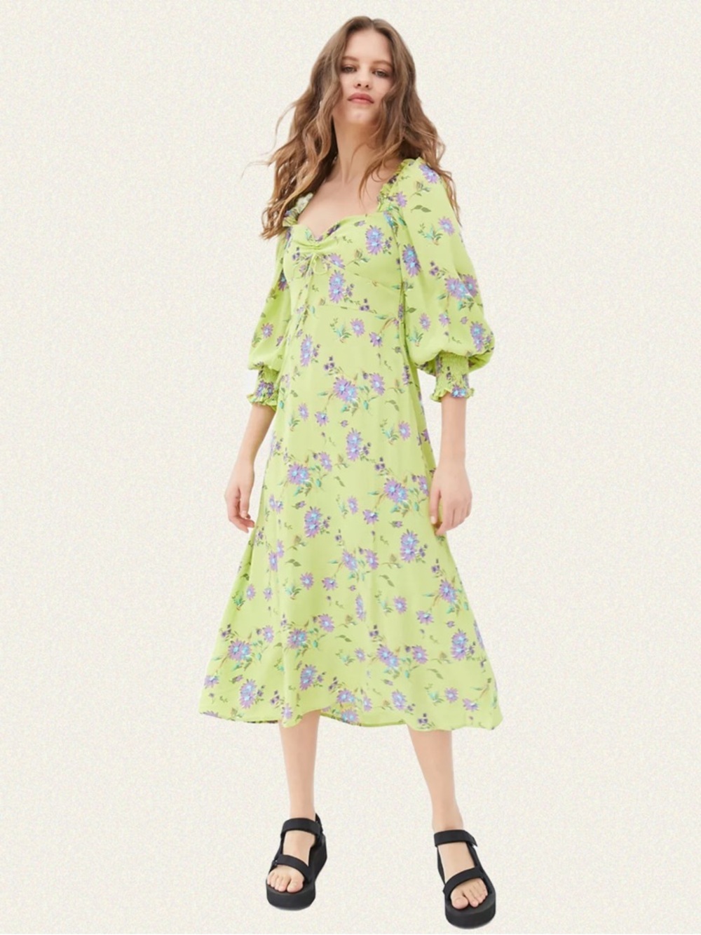 Faithfull the Brand Mathilde Midi Dress - Picture 2 of 11
